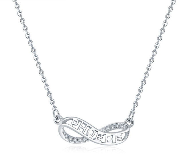 Custom Name Necklace Everlasting Love Necklace Gift for Her - soufeelau