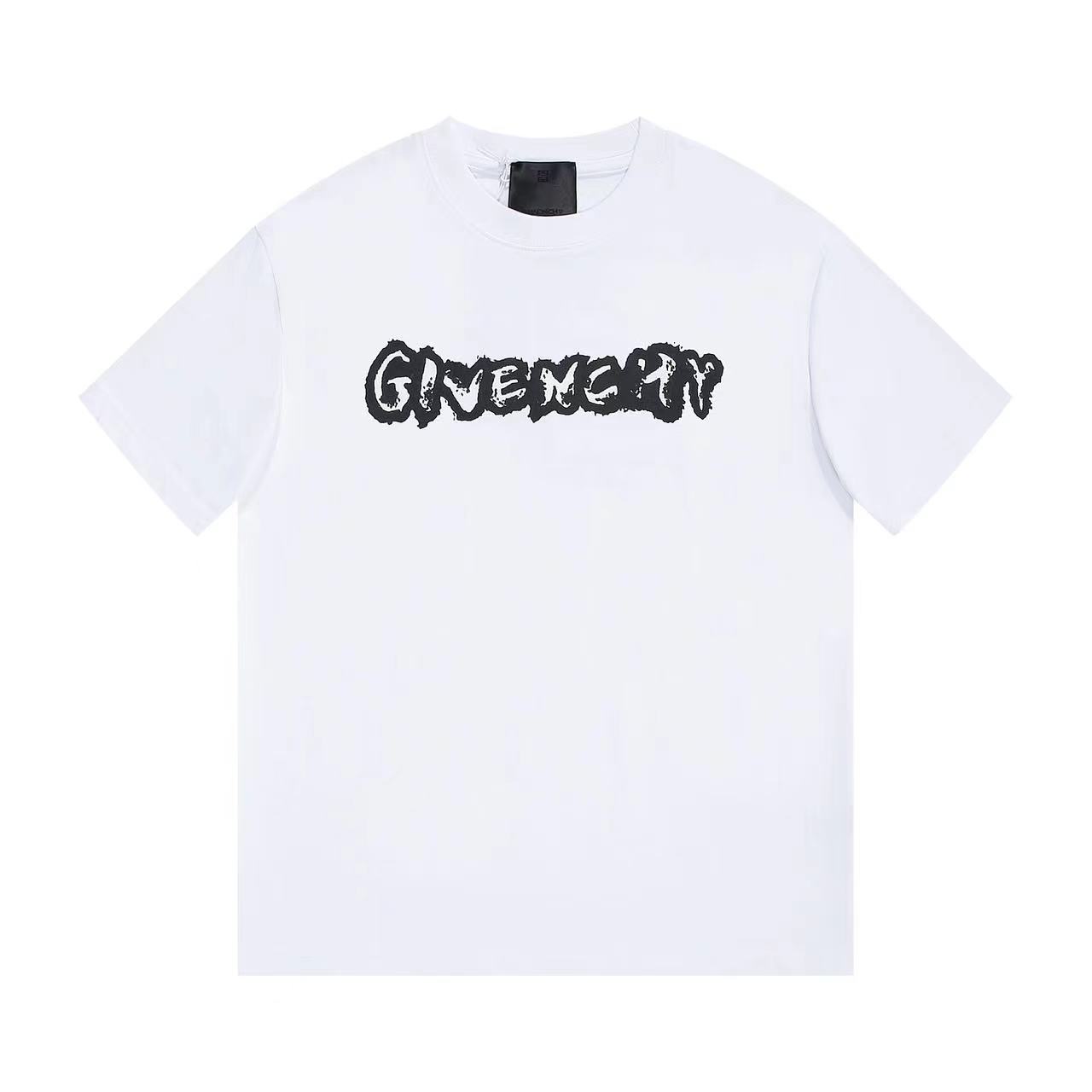 G1VENCHY シンプルレターTシャツ【 50％割引+送料無料】