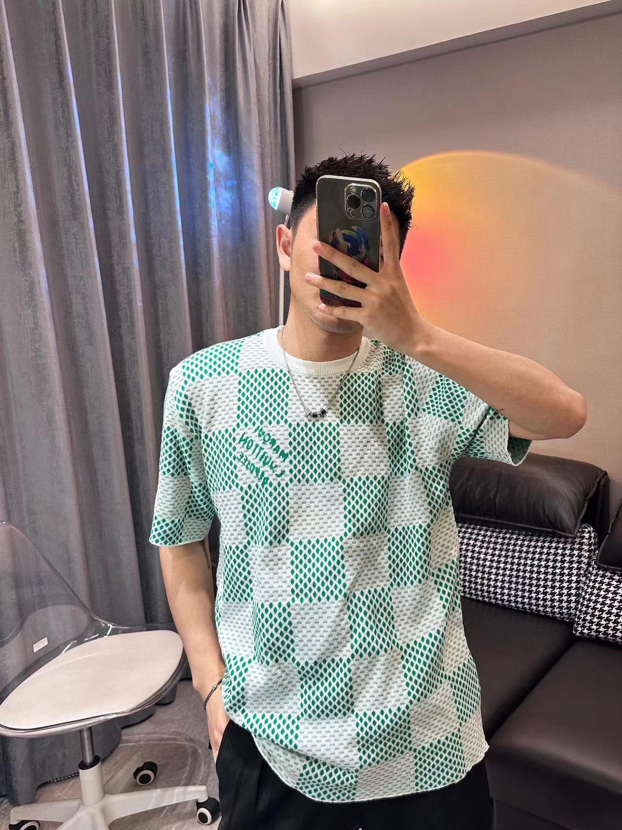 LV 高級ジャガード メンズ Tシャツ【 50％割引+送料無料】