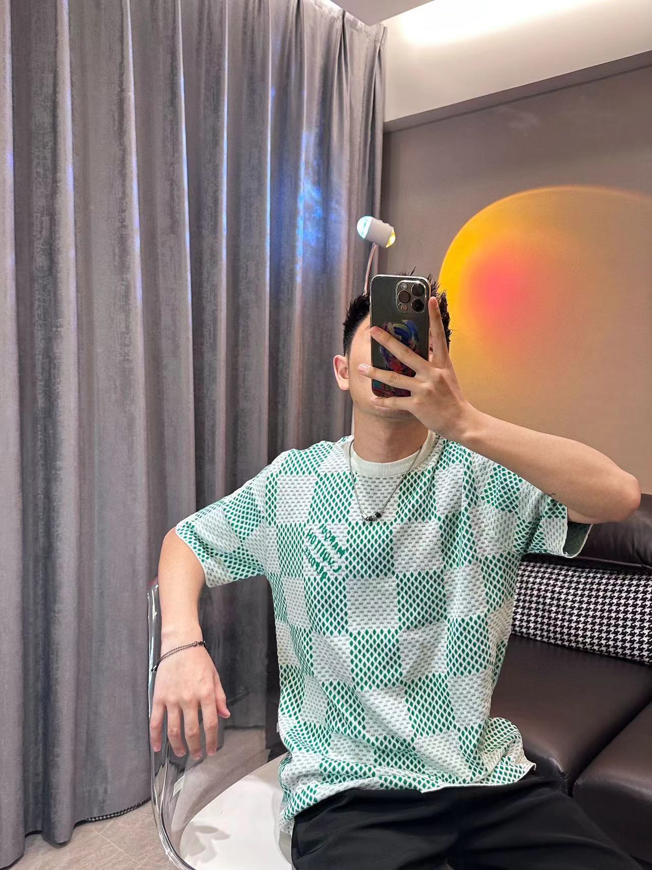 LV 高級ジャガード メンズ Tシャツ【 50％割引+送料無料】