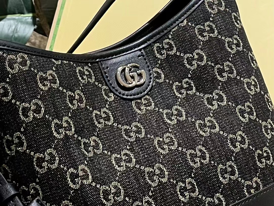 GUCC1 デニムバケットバッグ【 50％割引+送料無料】