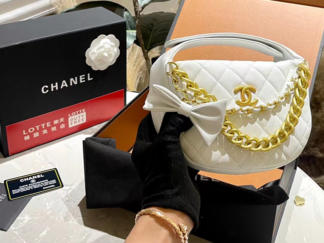 CHANE1 チェーン ハーフラウンド ハンドバッグ【 50%割引+送料無料】