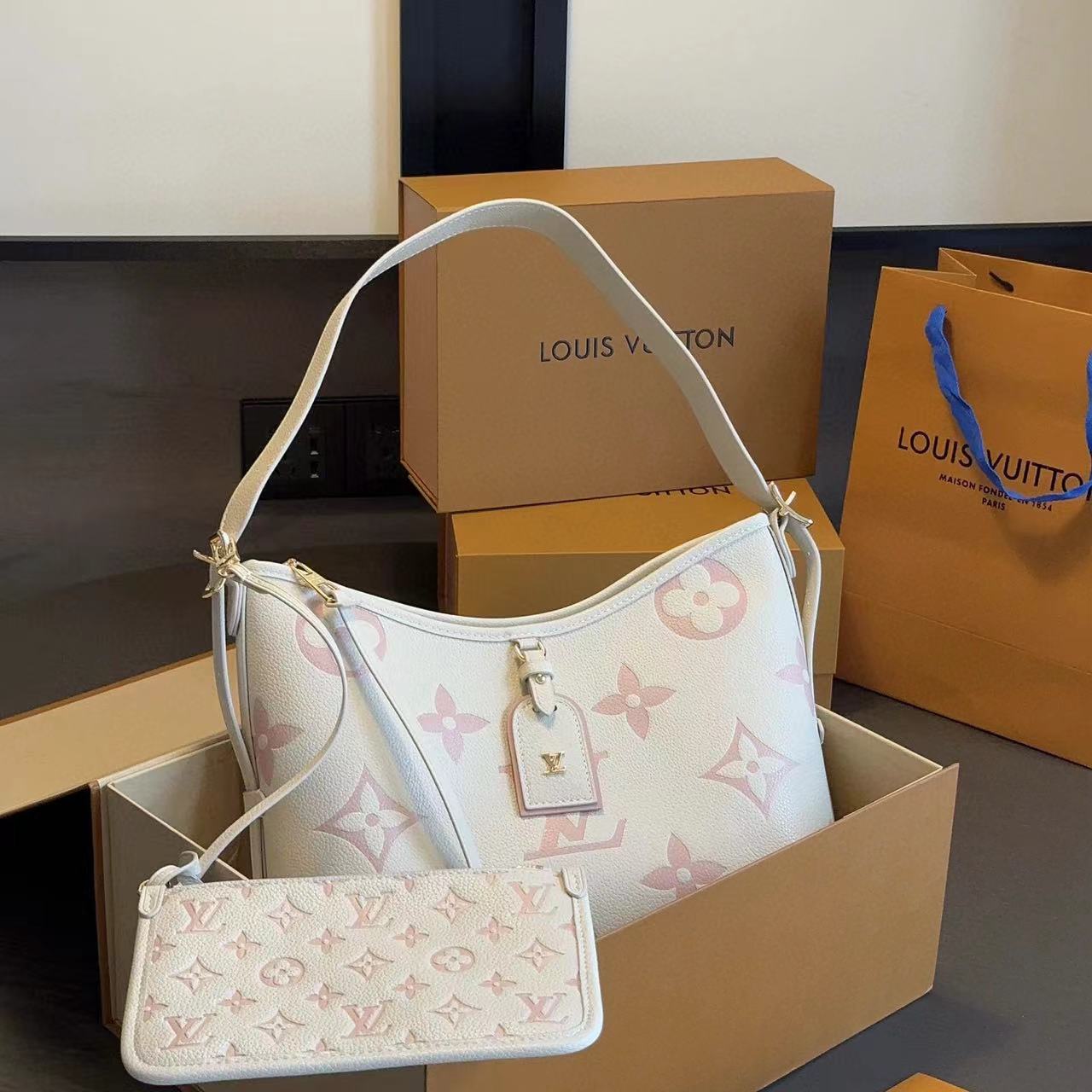LV プリント バケットバッグ【50%割引+送料無料】