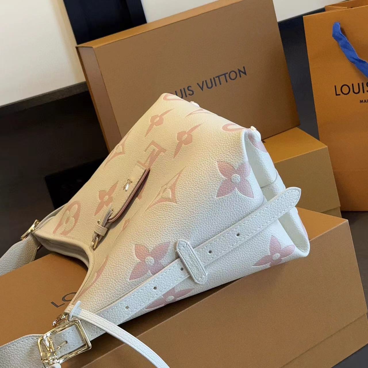 LV プリント バケットバッグ【50%割引+送料無料】