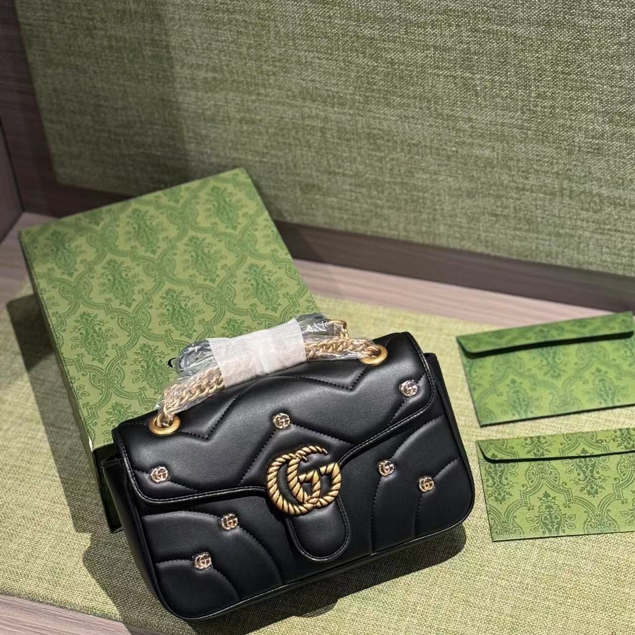 GUCC1 marmontショルダーメッセンジャーバッグ【50％割引+送料無料】