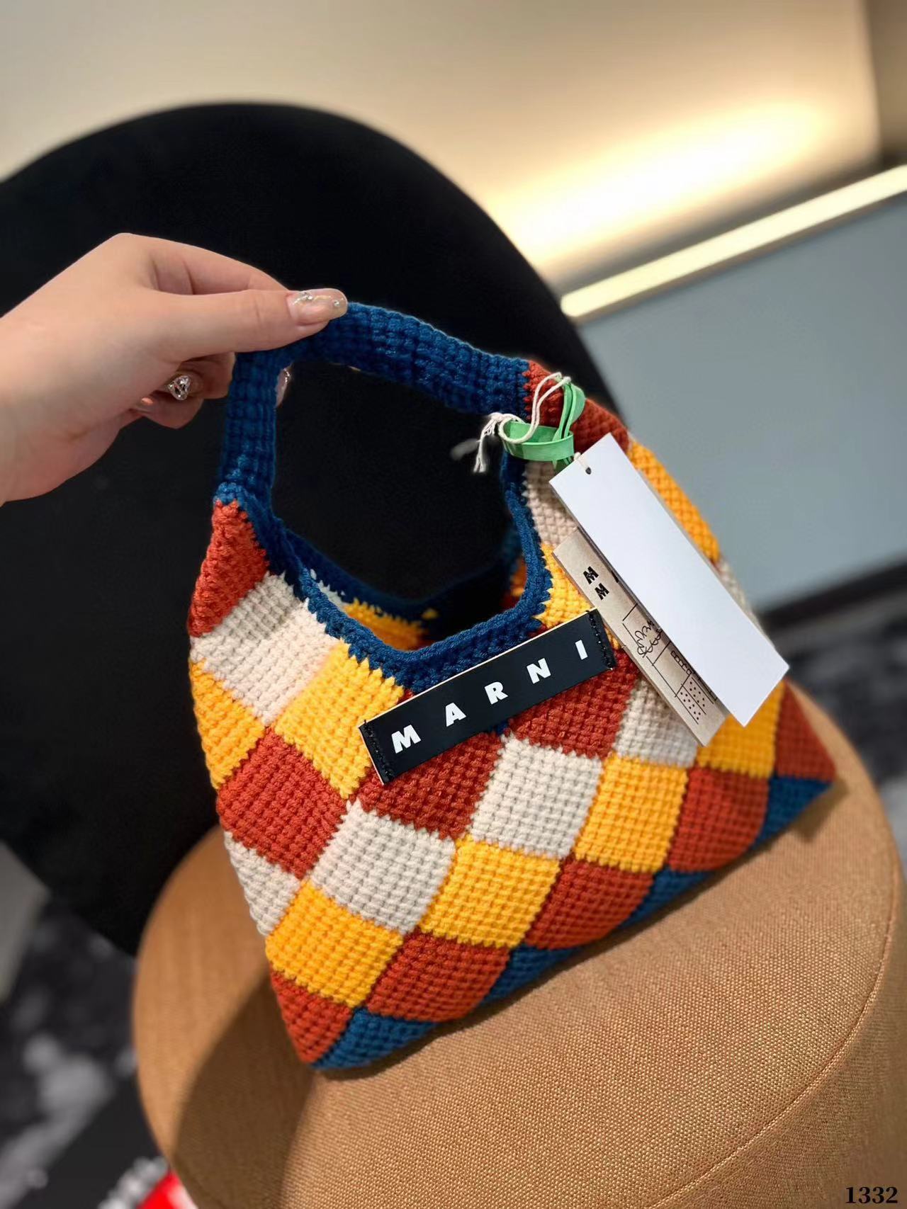 MARNI ニットトートバッグ【50％割引+送料無料】