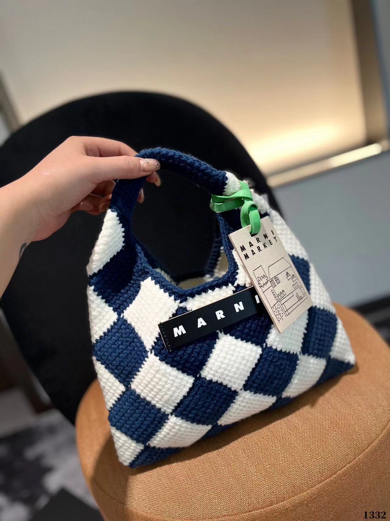 MARNI ニットトートバッグ【50％割引+送料無料】