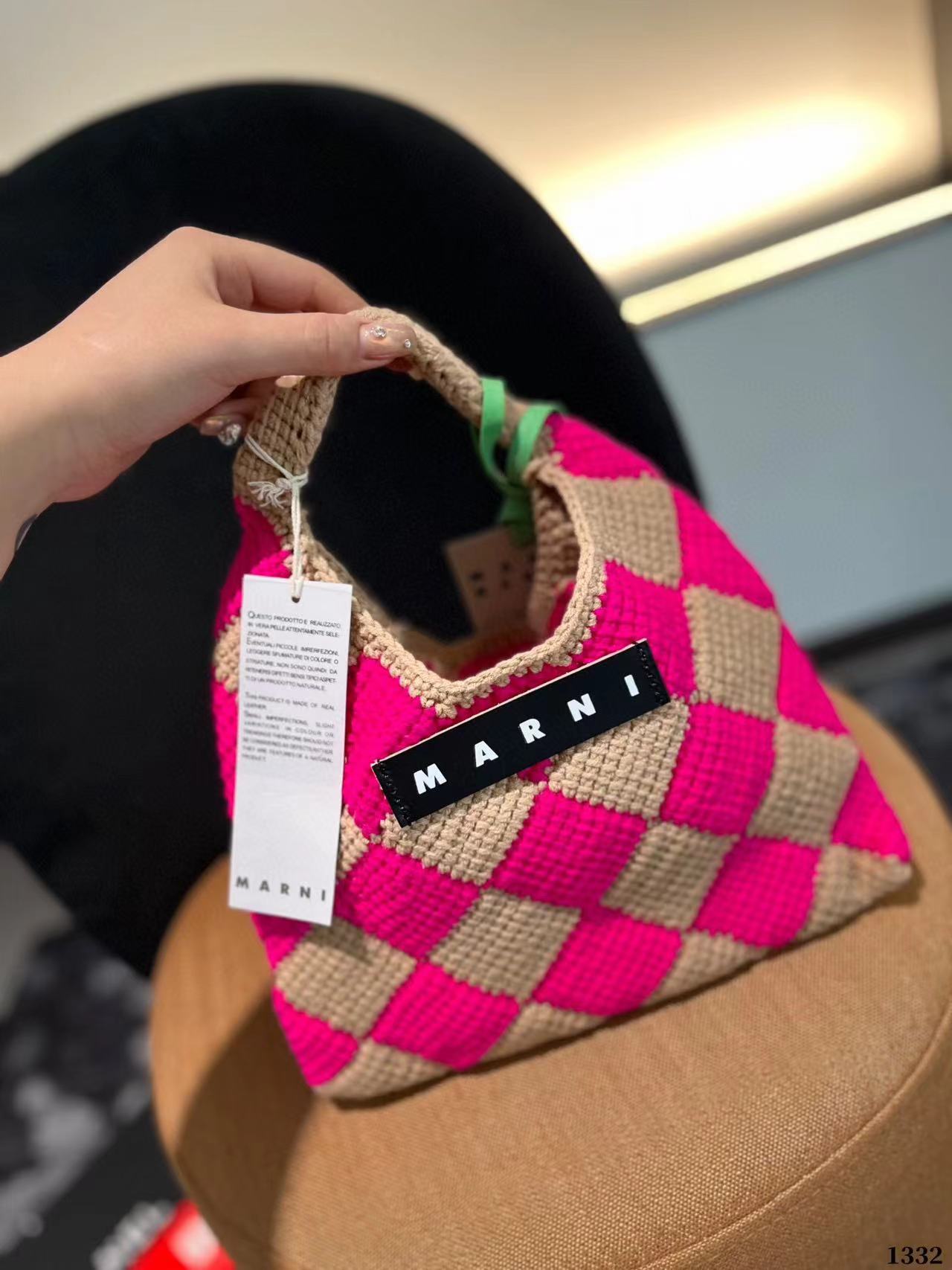 MARNI ニットトートバッグ【50％割引+送料無料】