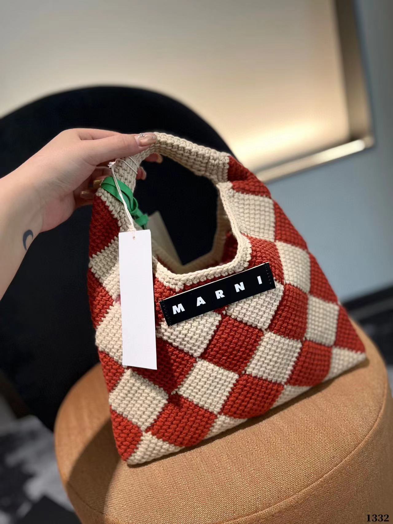 MARNI ニットトートバッグ【50％割引+送料無料】