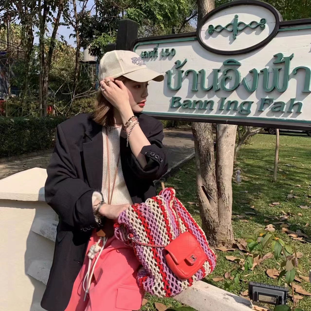 CHANE1 織物 2-in-1 ショッピングバッグ【50％割引+送料無料】