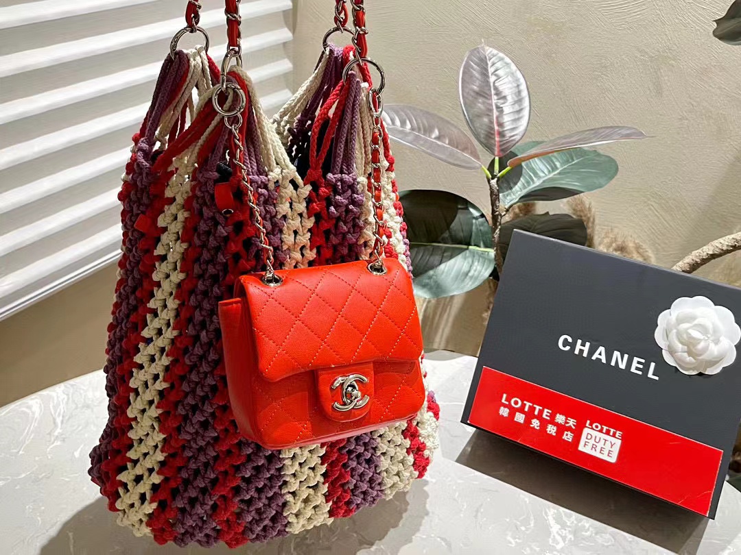 CHANE1 織物 2-in-1 ショッピングバッグ【50％割引+送料無料】