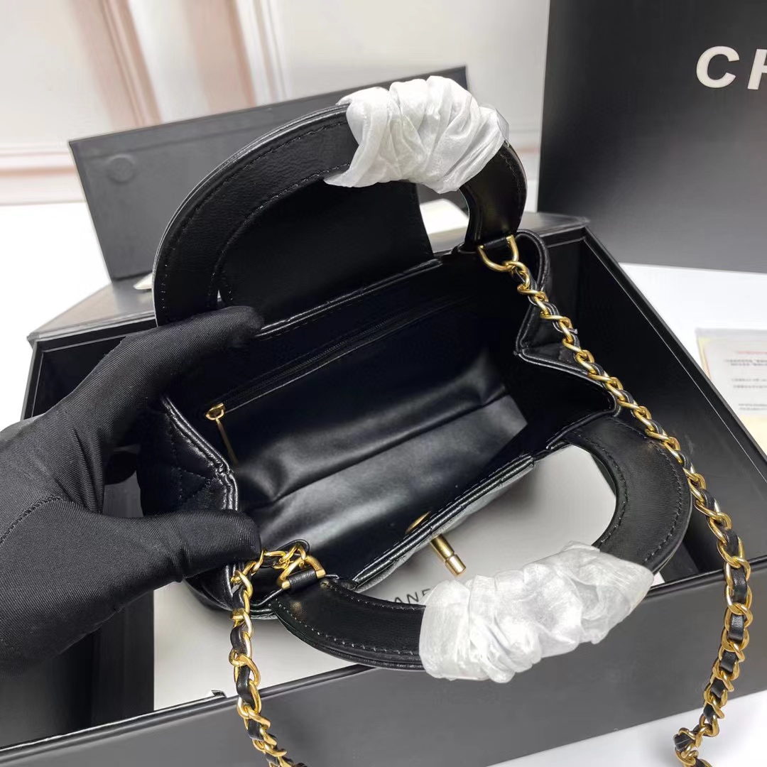 CHANE1 ダブルC ハンドバッグ【50％割引+送料無料】