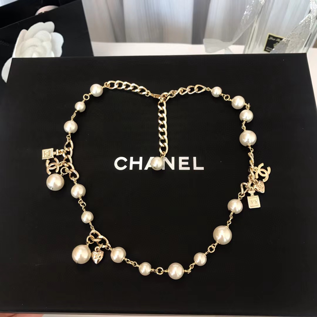 CHANE1 ハートパールネックレス【50％割引+送料無料】