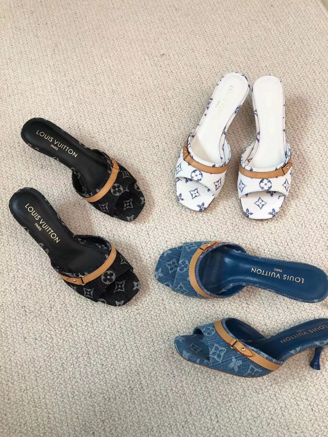 LV高品質ハイヒールスリッパ【50％割引+送料無料】