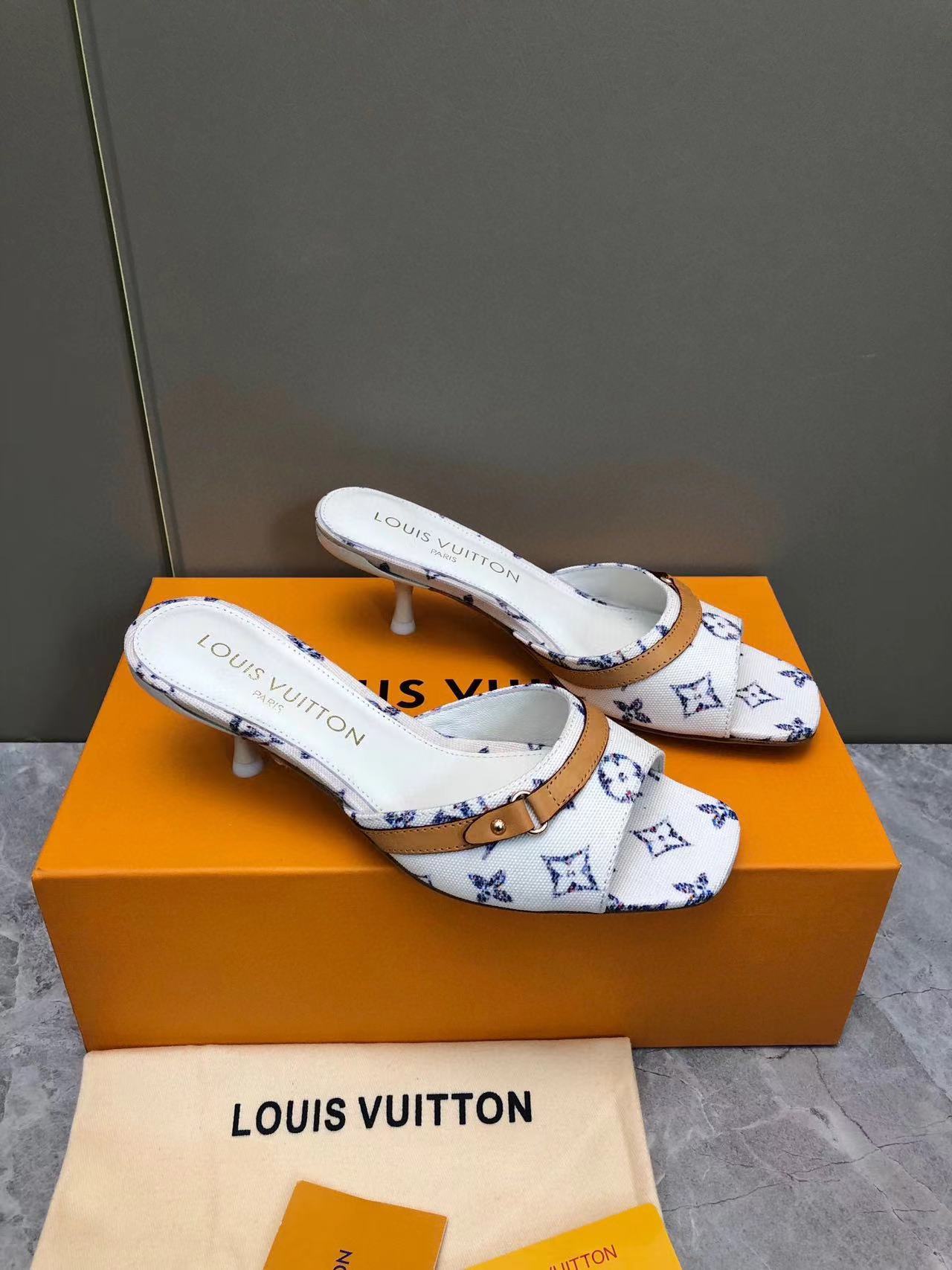 LV高品質ハイヒールスリッパ【50%割引+送料無料】