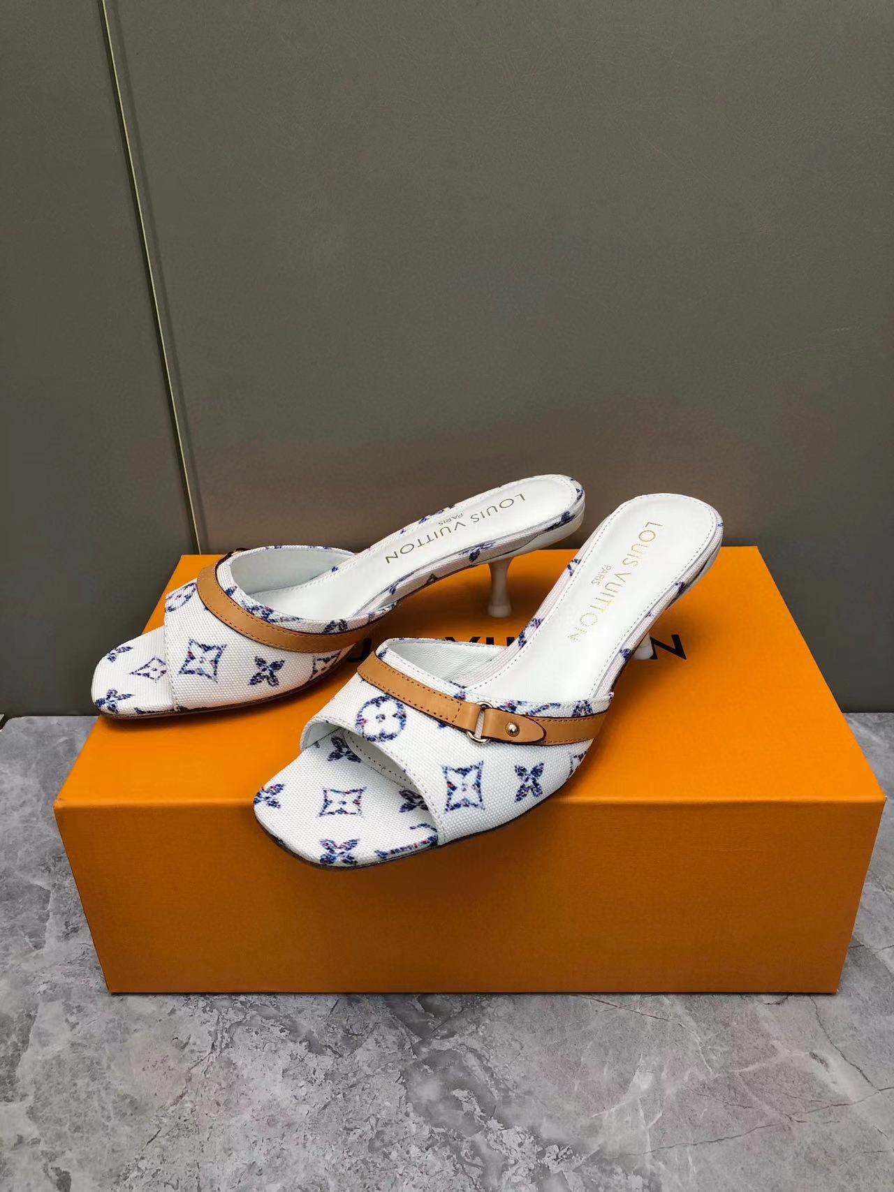 LV高品質ハイヒールスリッパ【50%割引+送料無料】