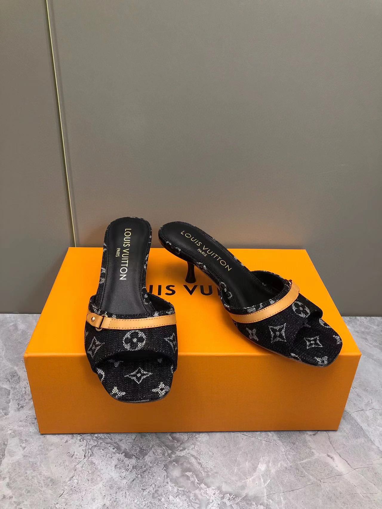 LV高品質ハイヒールスリッパ【50%割引+送料無料】