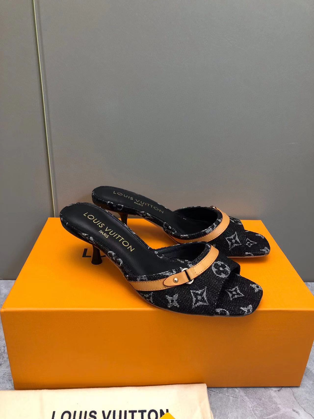 LV高品質ハイヒールスリッパ【50%割引+送料無料】