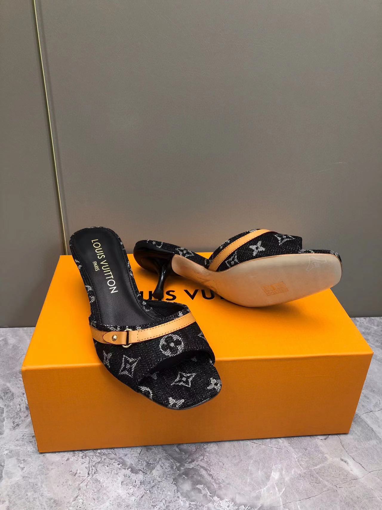 LV高品質ハイヒールスリッパ【50%割引+送料無料】