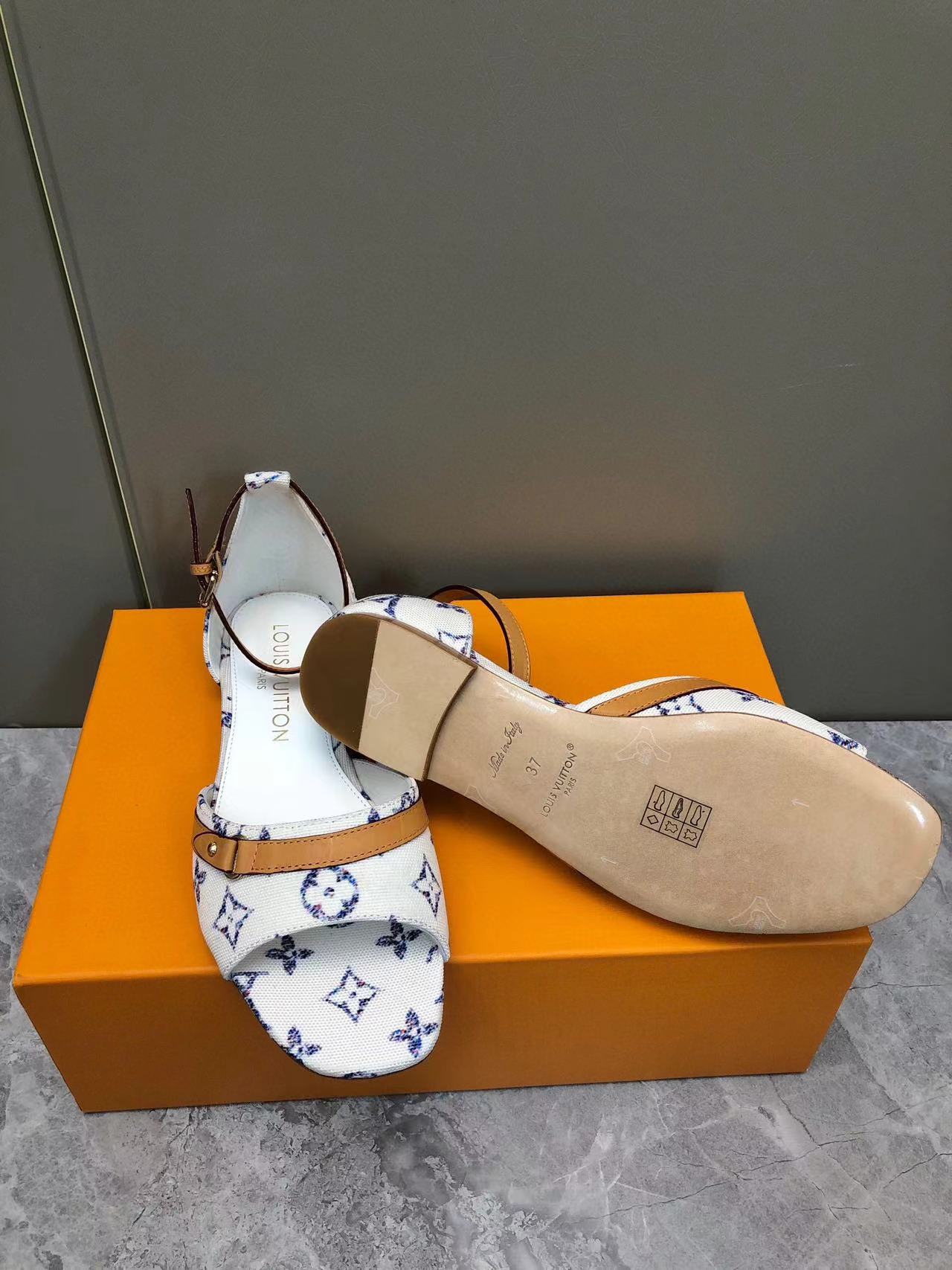 LVハイクオリティデニムサンダル【50％割引+送料無料】