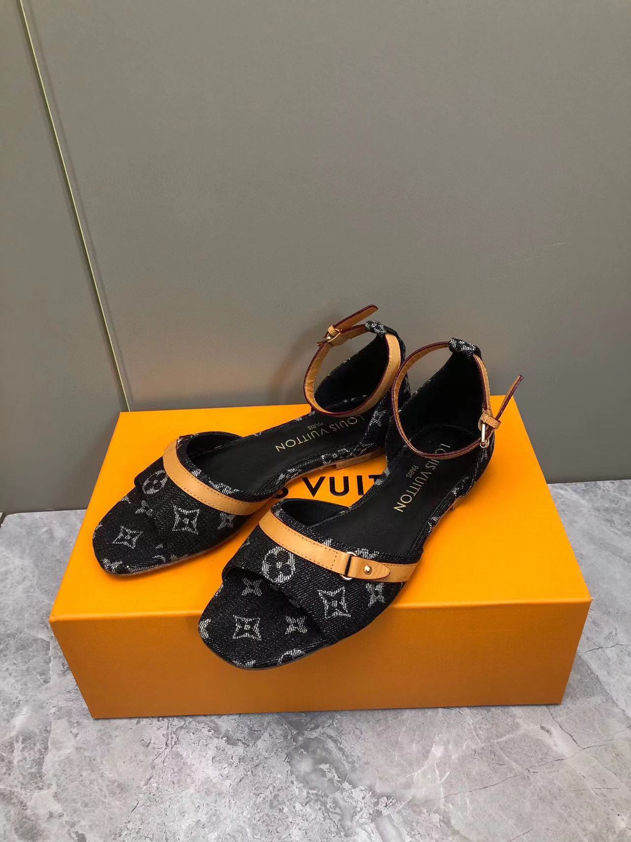 LVハイクオリティデニムサンダル【50％割引+送料無料】