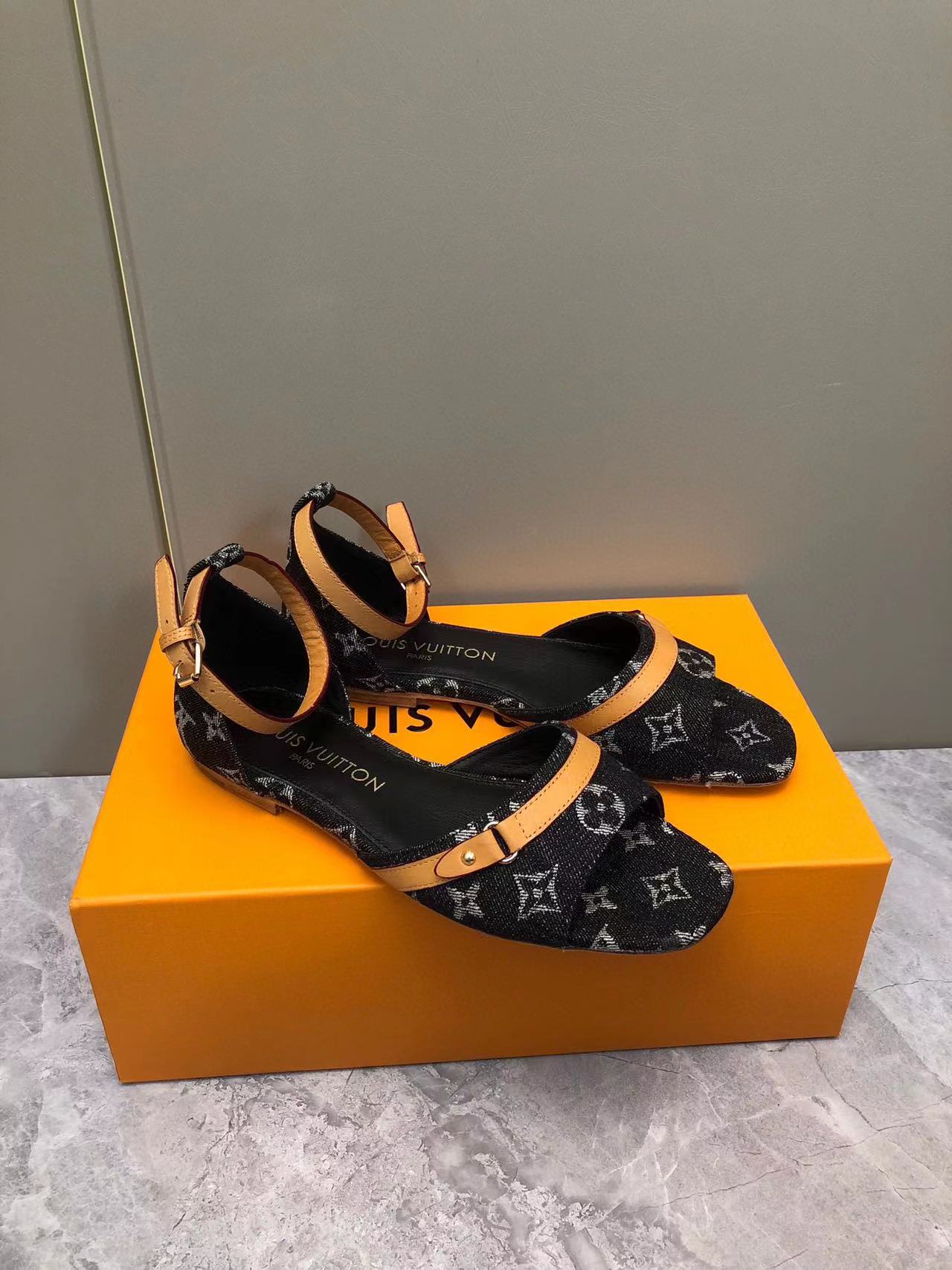 LVハイクオリティデニムサンダル【50％割引+送料無料】