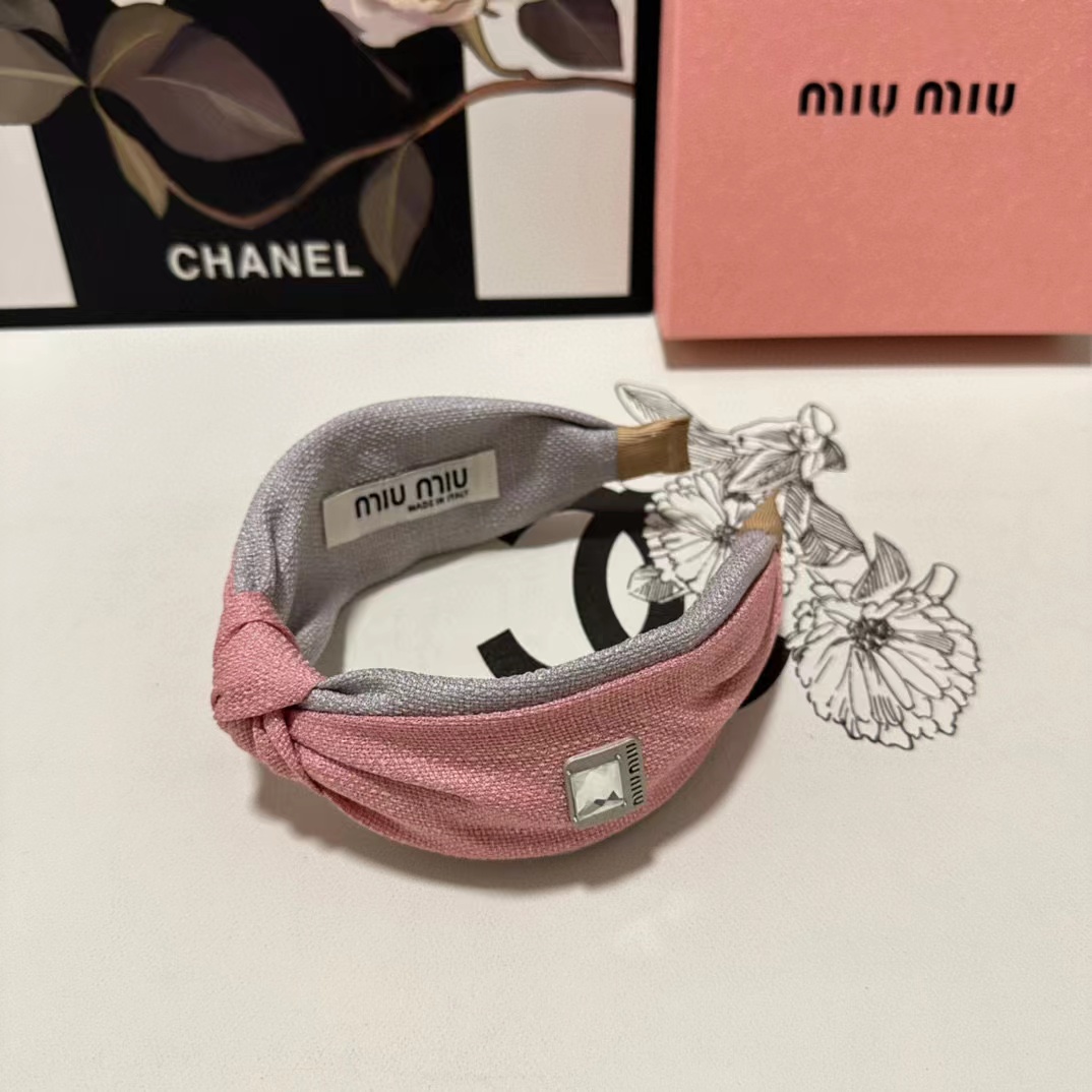 M1UM1U シンプルなカラーマッチングのヘッドバンド【50％割引+送料無料】