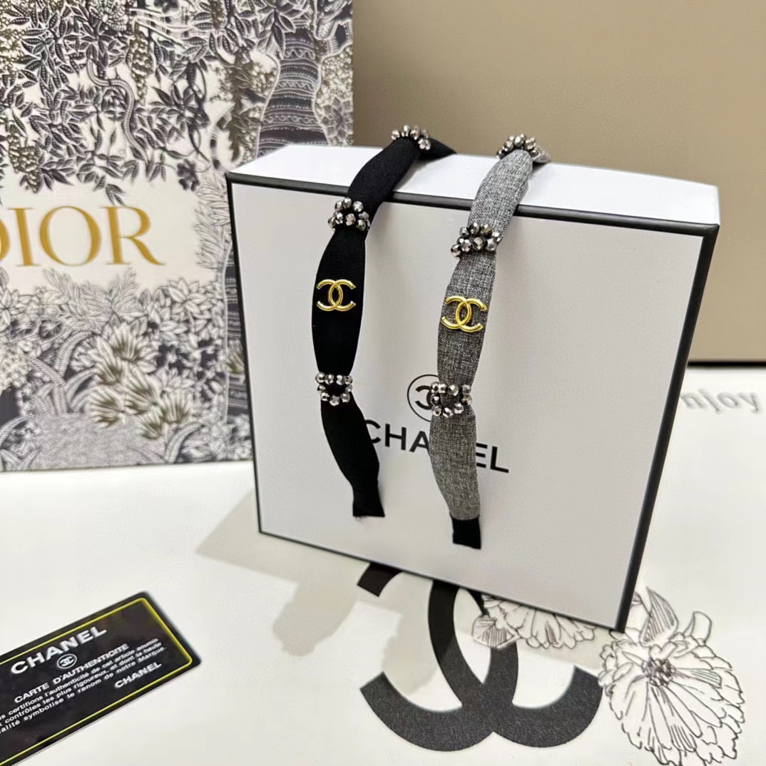 CHANE1 ダブル C ヘッドバンド【50％割引+送料無料】