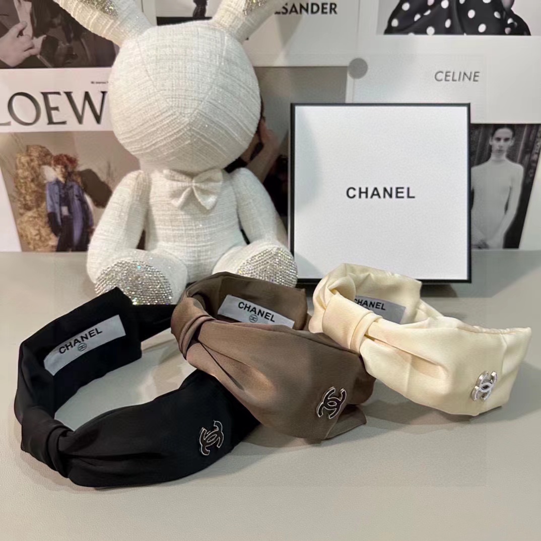 CHANE1 ダブル C ロゴ ヘッドバンド【50％割引+送料無料】