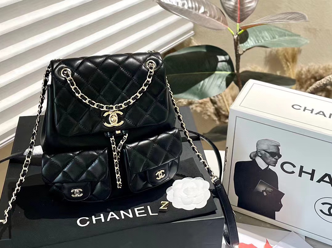 CHANE1 ダブルCロゴ バックパック【50％割引+送料無料】