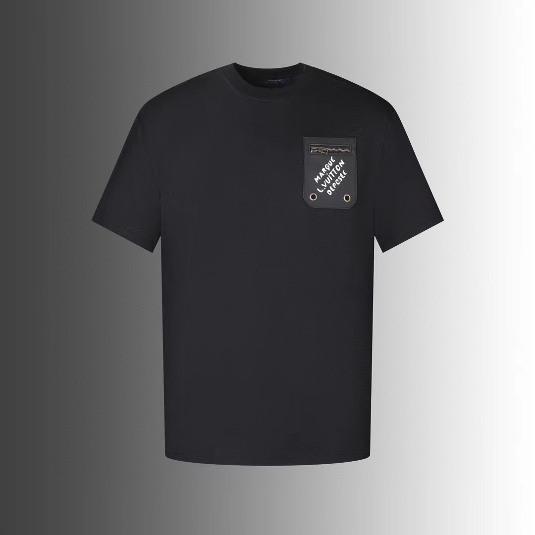 LV ポケット レザー ロゴ メンズ Tシャツ【 50％割引+送料無料】