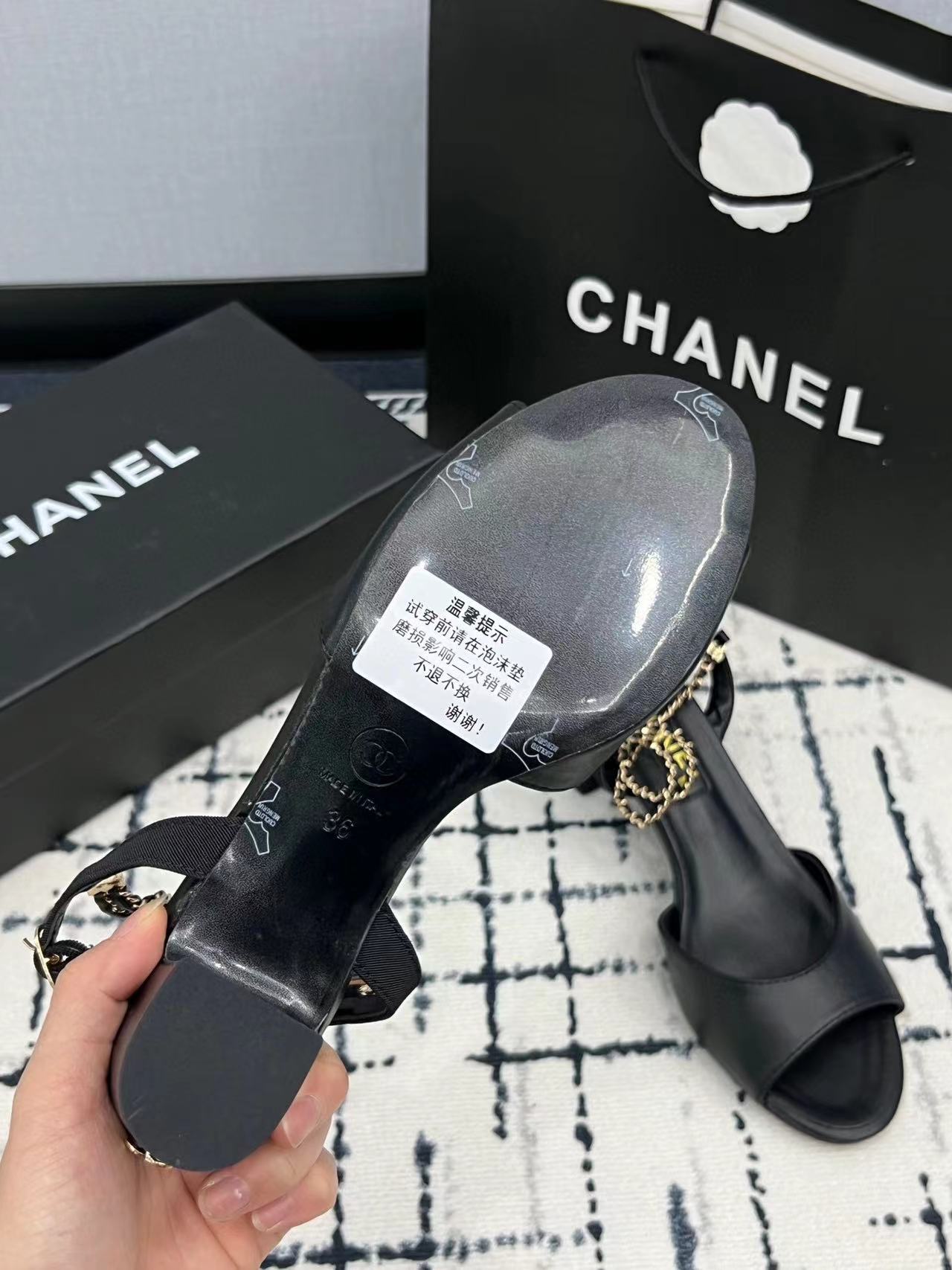CHANE1 チェーンフィッシュマウスハイヒール【50％割引+送料無料】