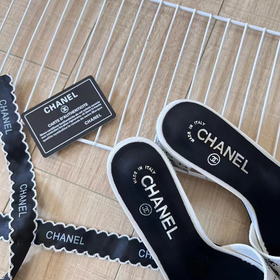 CHANE1 ラインストーンハイヒールスリッパ【50％割引+送料無料】