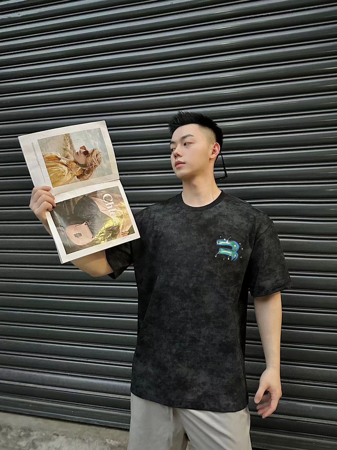 BALENC1AGA グラデーションレター メンズ Tシャツ【 50％割引+送料無料】