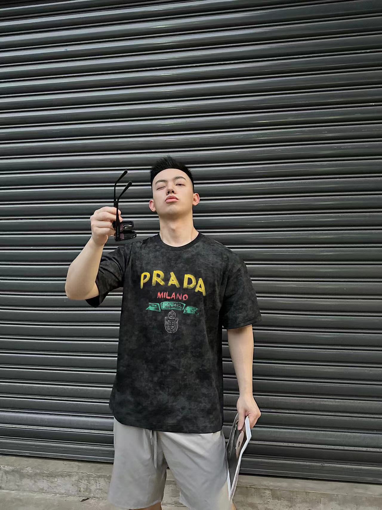 PR4DA グラデーションレター メンズ Tシャツ【 50％割引+送料無料】
