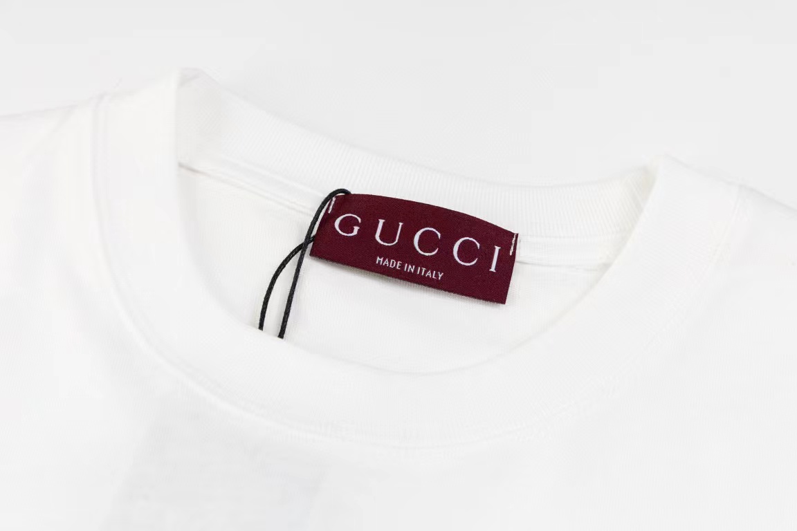 GUCC1 ダブルG シンプルレター メンズ Tシャツ【 50％割引+送料無料】