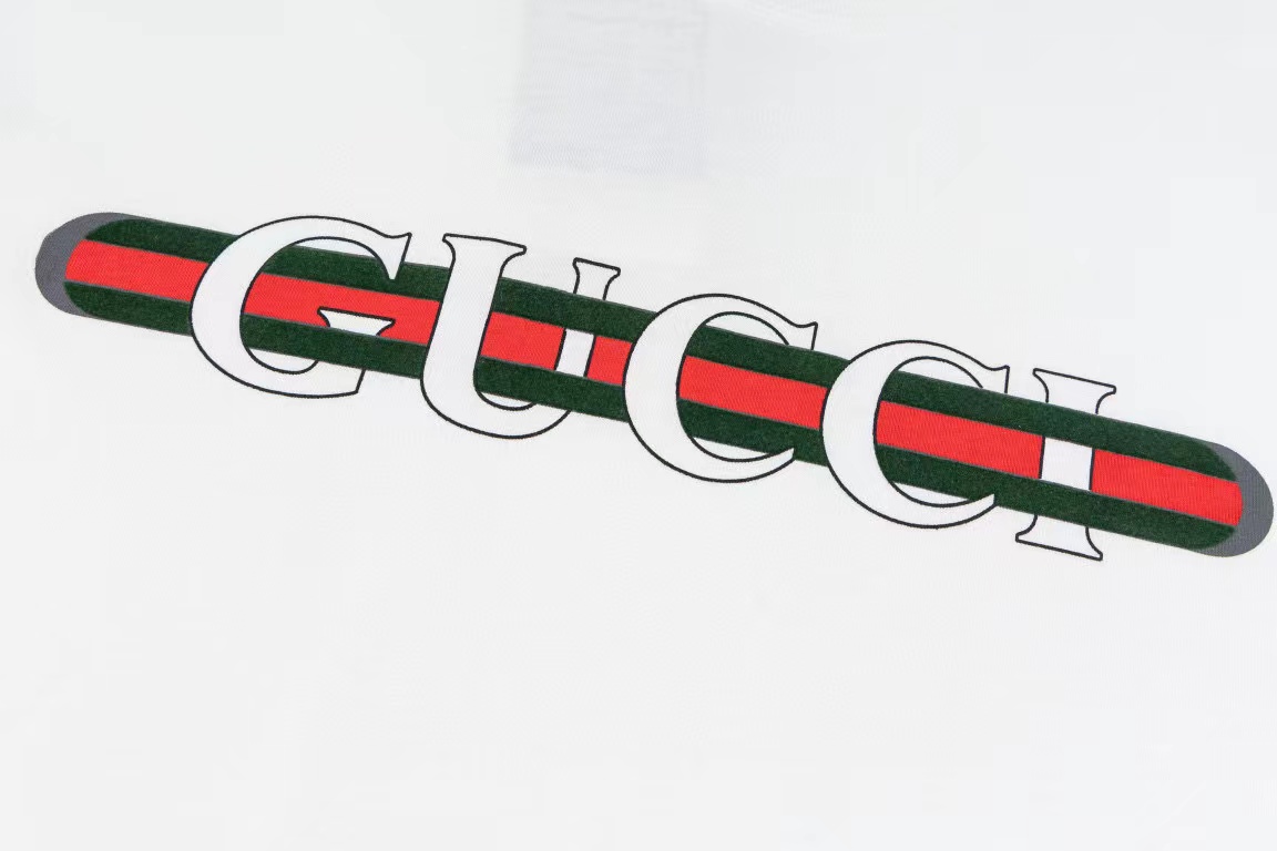 GUCC1 シンプルレター メンズ Tシャツ【 50％割引+送料無料】