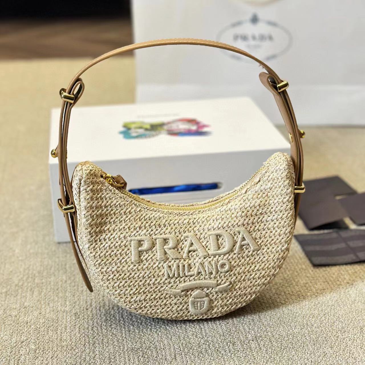 PR4DA 編み込み脇下バッグ【50％割引+送料無料】