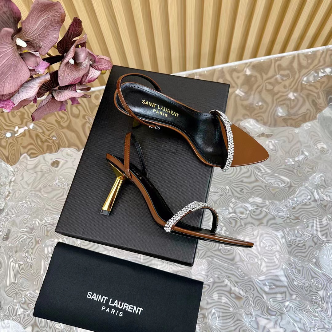 YSLの高品質ダイヤモンド散りばめハイヒール【50％割引+送料無料】