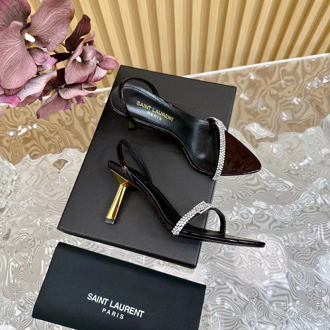 YSLの高品質ダイヤモンド散りばめハイヒール【50％割引+送料無料】