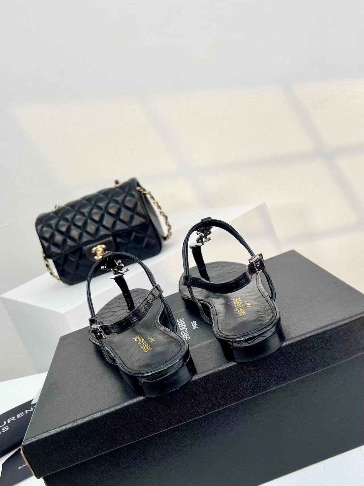 YSLの高品質シープスキンサンダル【50％割引+送料無料】