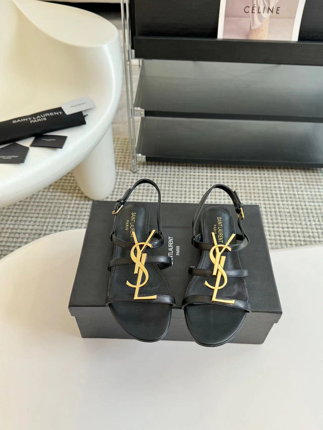 YSLの高品質ロゴサンダル【50％割引+送料無料】