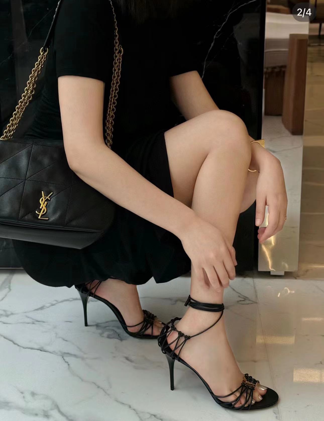 YSLの高品質ストラップハイヒール【50％割引+送料無料】
