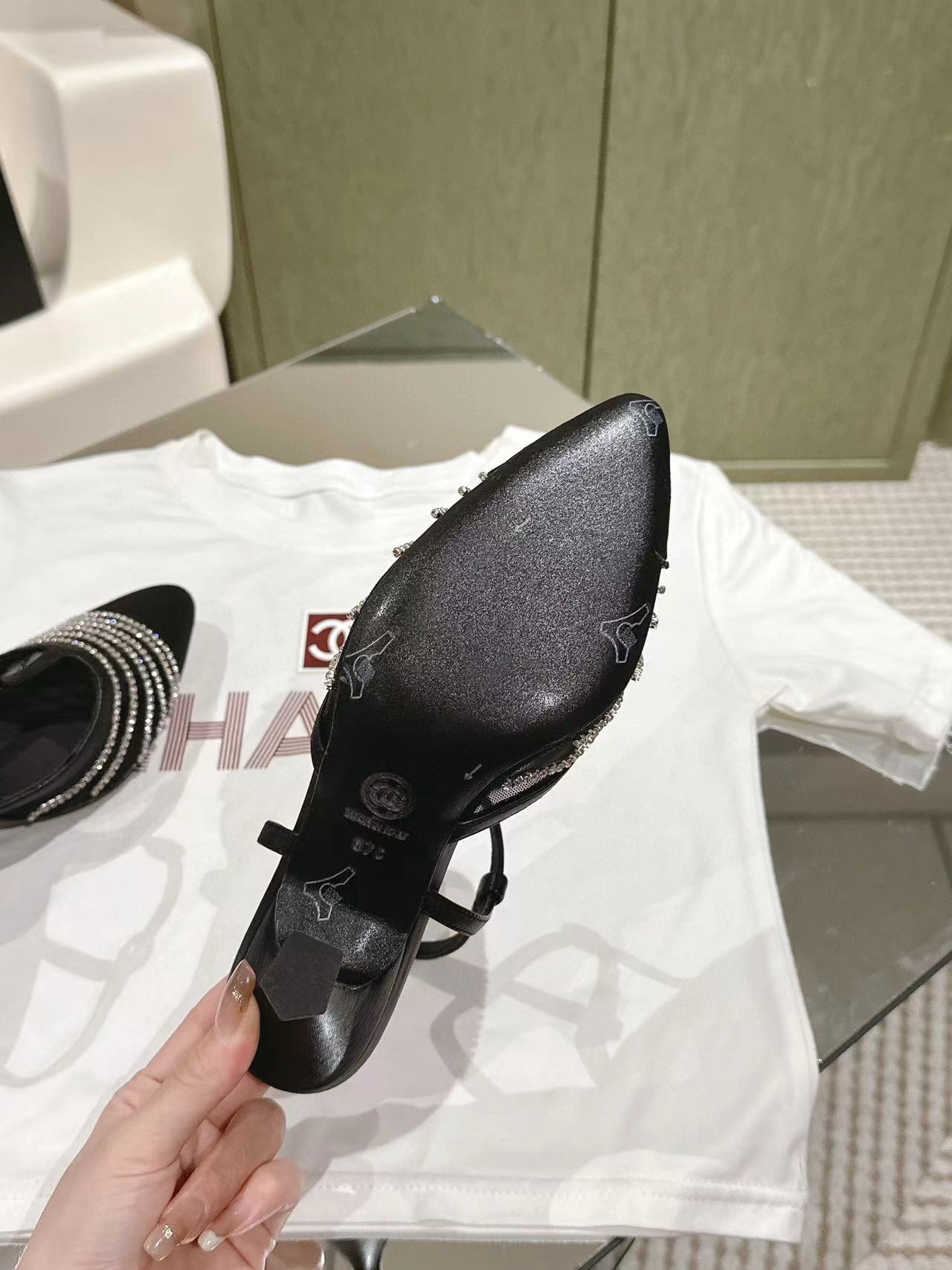 CHANE1 高品質レースメッシュハイヒール【50%割引+送料無料】