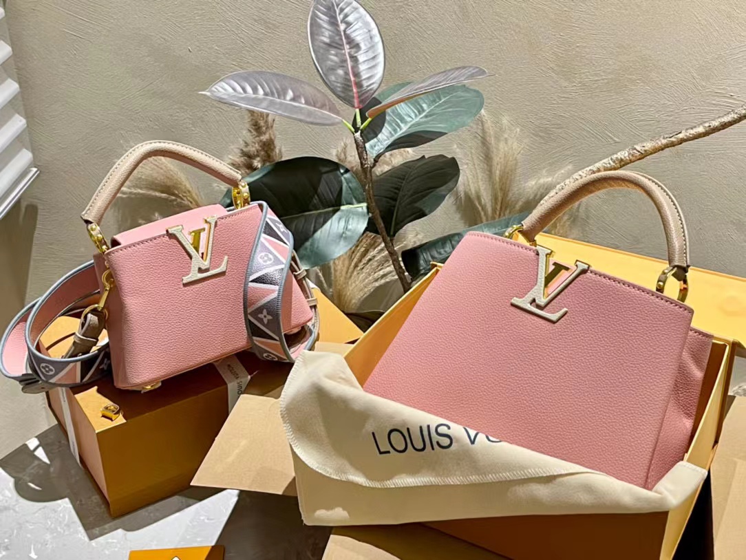 LV レザー カラーブロック ハンドバッグ【50％割引+送料無料】