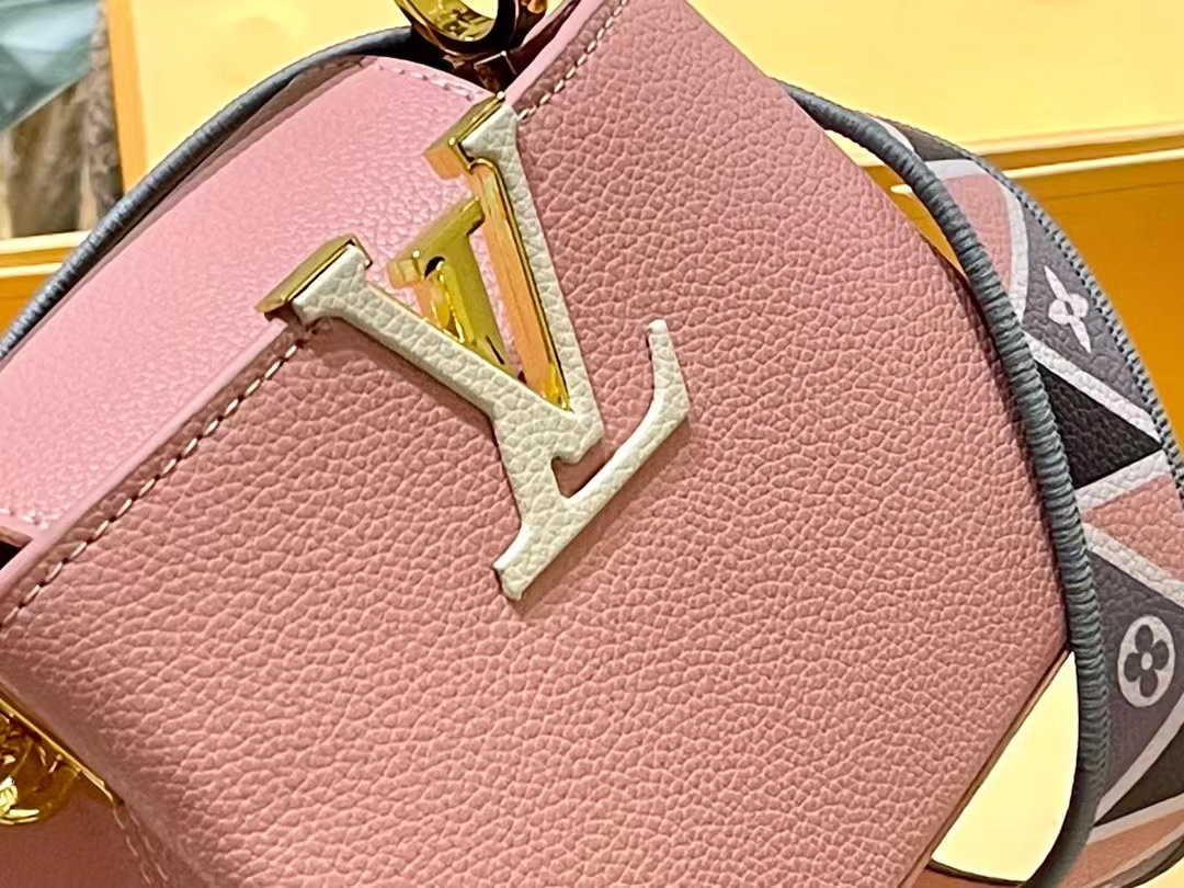 LV レザー カラーブロック ハンドバッグ【50％割引+送料無料】