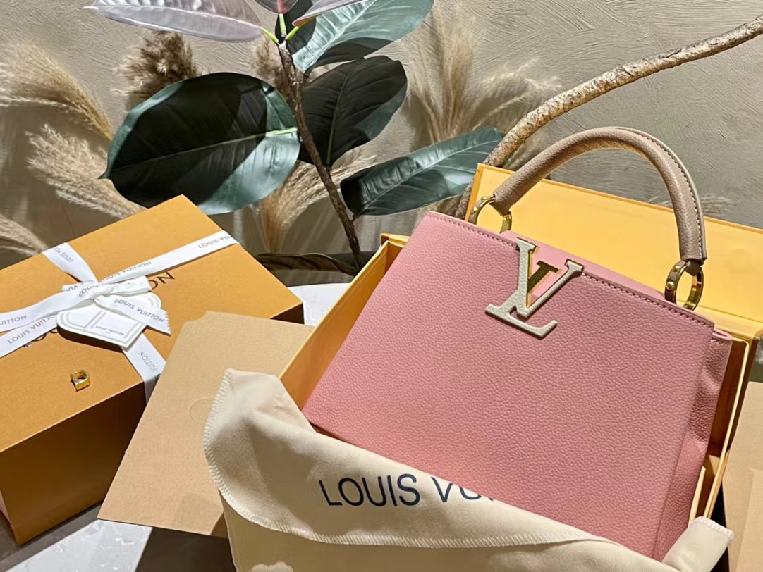 LV レザー カラーブロック ハンドバッグ【50％割引+送料無料】