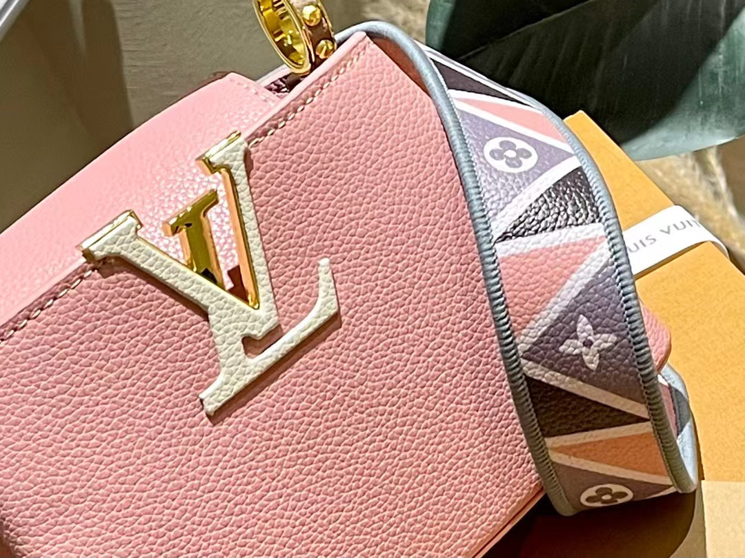 LV レザー カラーブロック ハンドバッグ【50％割引+送料無料】