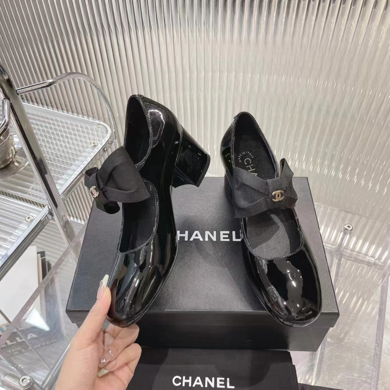CHANE1 高品質ボウハイヒール【50％割引+送料無料】