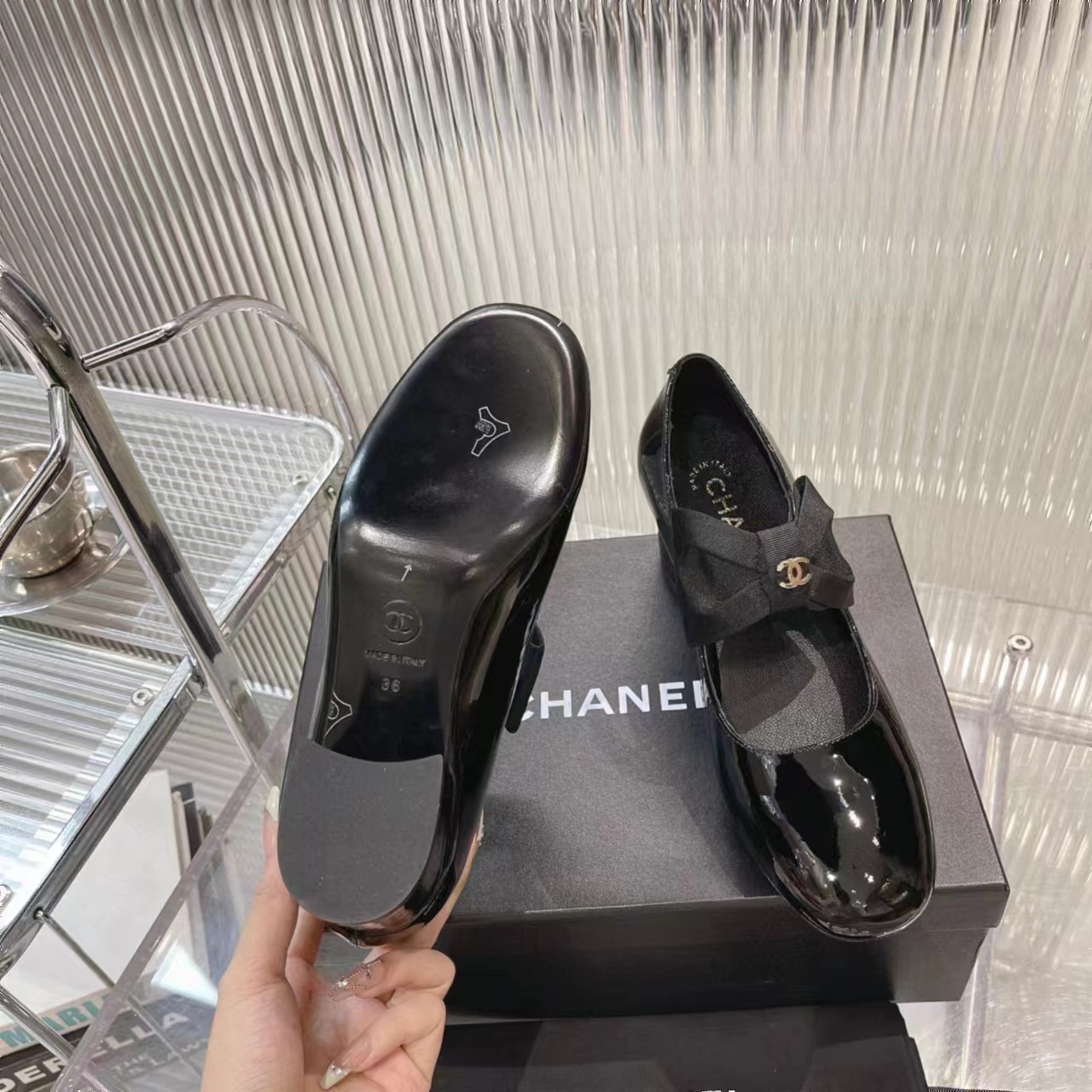 CHANE1 高品質ボウハイヒール【50％割引+送料無料】